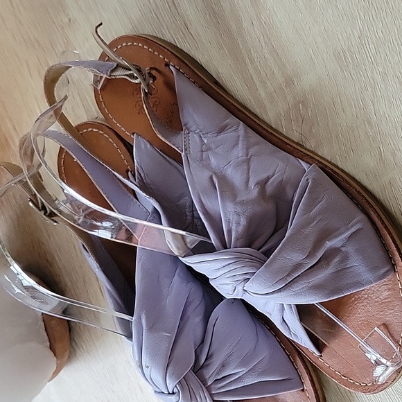 VELEZ For LEATHER LOVERS Lavender Leather Sandals - Picture 3 of 7